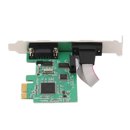 High Speed 2 Port RS-232 RS232 Serial Port COM to PCI-E PCI Express Card NEW - Afbeelding 5 van 5