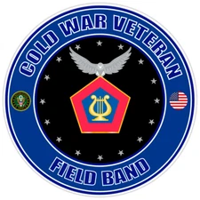 Cold War Veteran Field Band Bumper Sticker Military Vinyl Soldier Decal 5"