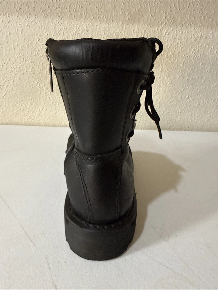Botas negras Harley-Davidson® para mujer talla 9 Larissa. Cremallera interior D87028 Foto 3 de 4