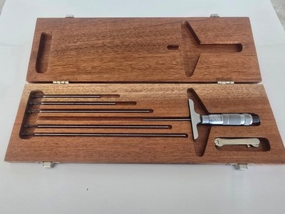 Brown & Sharpe Depth Micrometer w/ Case  0 - 6'' Range, 2-1/2'' Complete set