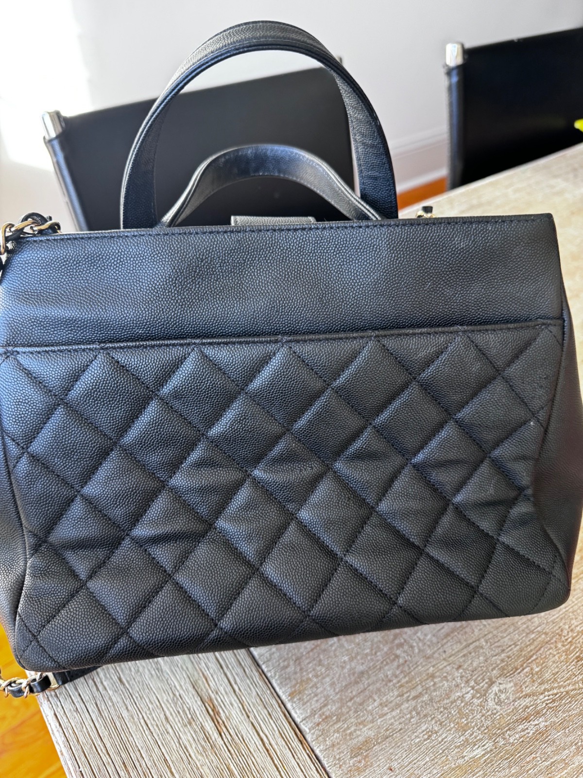 Authentic Chanel Business  Affinity Small Black H… - image 4