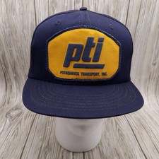Vtg PTI Potashnick Transport Snapback Hat USA Made Cap America Trucker Patch