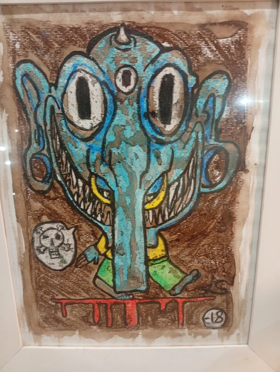 Lysiane D. Coste - Technique Mixte Sur Papier, Figuration Libre, 50x70cm, Signé