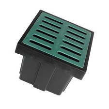 Catch Basin with Fiber Glass Grate for Drainage for Yard with Debris Basket