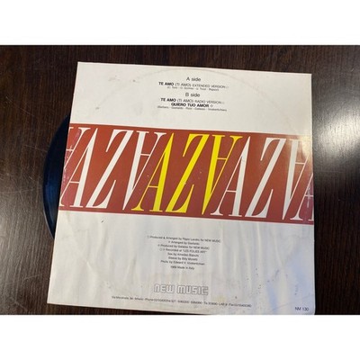 Te Amo Extended 12'' Vinyl AZA New Music Italo Disco Euro Pop NMX130