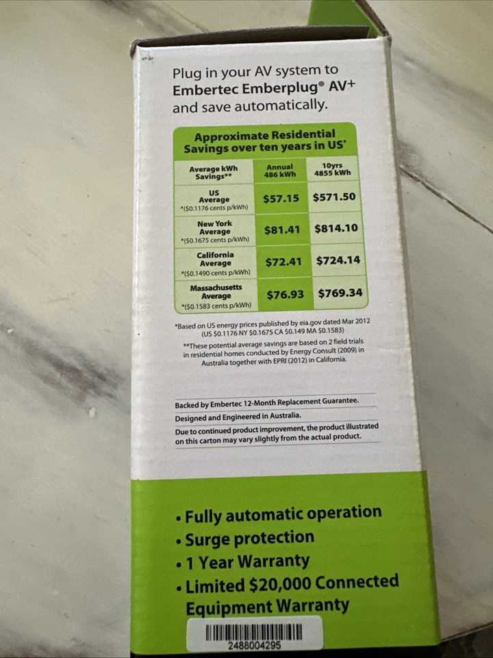 Embertec Emberplug AV+ NEW Energy Efficient Technologies - Image 4 of 4