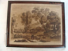 Antique 1775 Richard Earlom John Boydell Landscape Etching 2