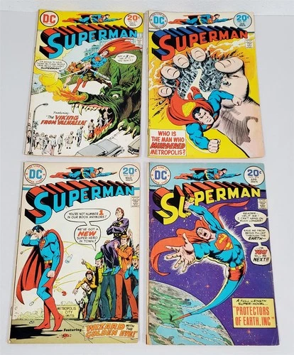 Z-941 VINTAGE 1970'S COLLECTION OF DC COMICS-SUPERMAN LOT!