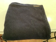 Antique VTG Deep Navy Stroock Sleigh/Carriage Wool Blanket 56”x62”