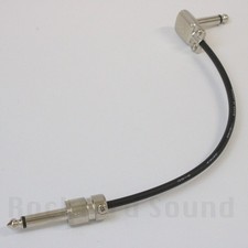 Canare GS-4 Low Profile Patch Cable, Right to Straight, Nickel