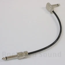 Canare GS-4 Low Profile Patch Cable, Right to Straight, Nickel