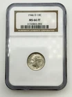1946-D Roosevelt Silver Dime 10C NGC MS66 FT Full Torch Gem US 90% Coin BM1