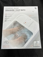 Sharper Image Spahaven Foot Bath Heated Spa with Massage Rollers  LED Display