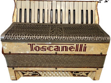 Vintage Toscanelli Pianoakkordeon Ersatzteile Reparatur Restaurierung Defekt