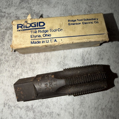 #ad Ridgid 3 4quot; NPT Pipe Tap 29 32 Drill Tap 3 4 N.P.T Tap USA Made Tool $35.00