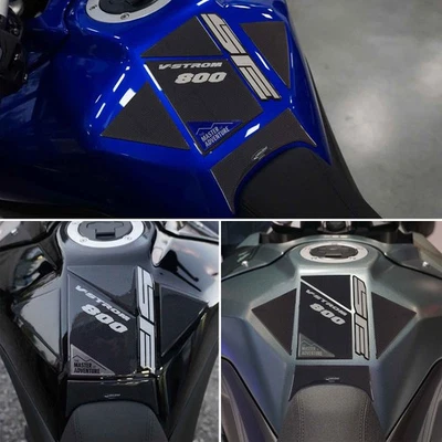 Autocollant 3D De Protection Du Réservoir Compatible Avec Suzuki V-Strom 800SE - Photo 1/4