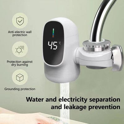 Intelligenter elektrischer Wasserhahn für sofortiges Warmwasser in Küchen und