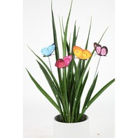 36X Garten-Dekostecker Gartenstecker Gartendeko Schmetterling M Ø 8 Cm H 35 Cm