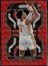 Jalen Johnson RC 2021-22 Panini Prizm Basketball Ruby Wave