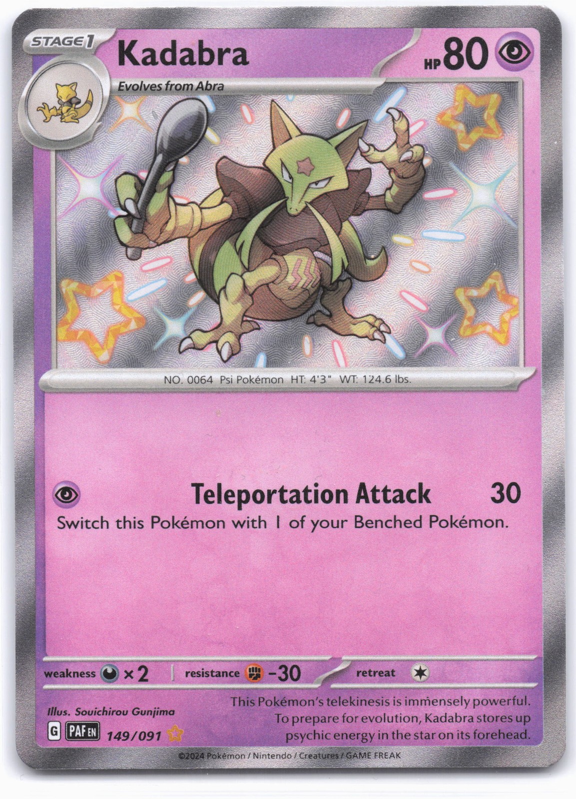 SV: Paldean Fates #149/091 Kadabra