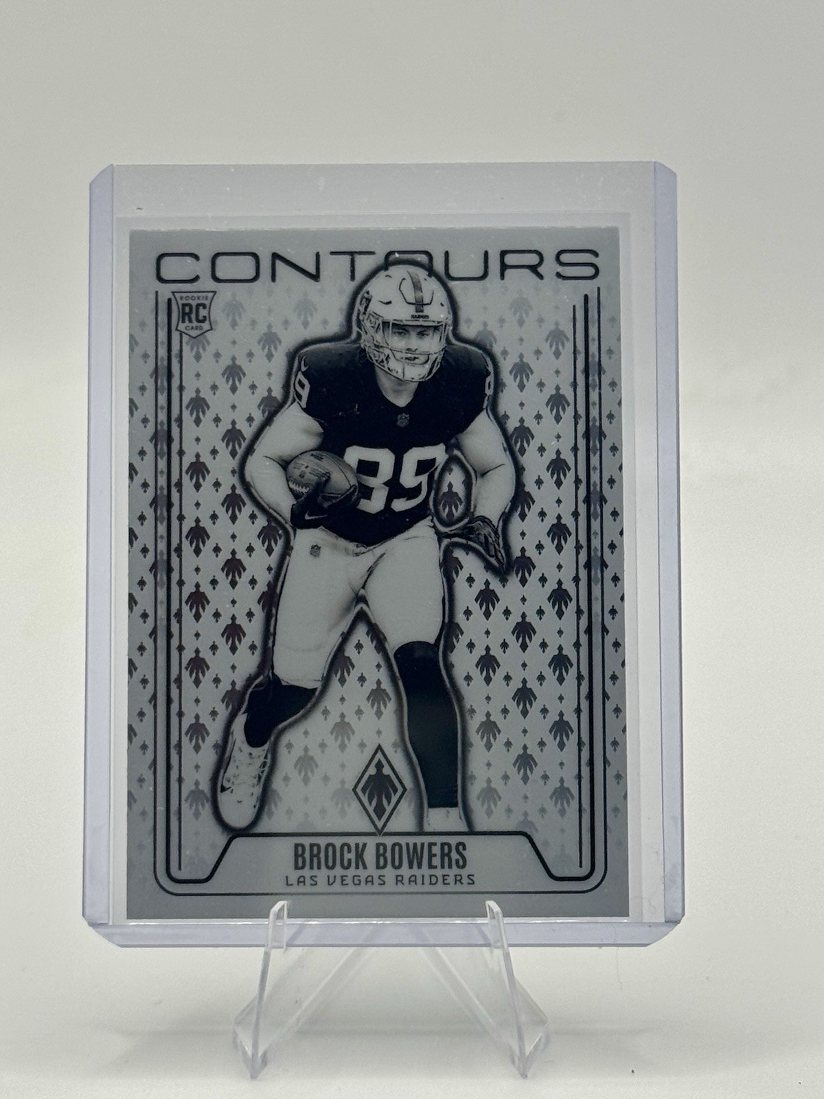 Vintage 2024 Panini Phoenix Contours Brock Bowers #CON-BBS Raiders Rookie Card