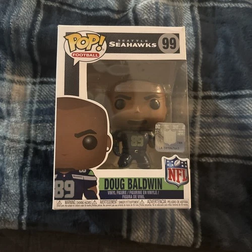 Funko POP! NFL #99 Doug Baldwin Seattle Seahawks Blue Jersey w/ Free Protector