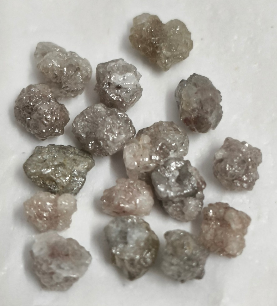 Poussière De Diamant Rouge Naturel 10,00 Carats - Brut Non Taillé - Lot Pour Collection
