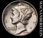 1944 Silver Mercury Dime - Scarce  High Grade  Lustrous  No Reserve  #L4509