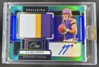2024 Panini One JJ McCarthy Precision Rookie Patch Auto RC Green #/40 Vikings