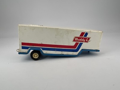 Buddy L  Delivery Van Truck Trailer White Fair