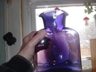 Blenko Glass 384 Amethyst/Purple Double Spout Water Jug Carafe Pitcher