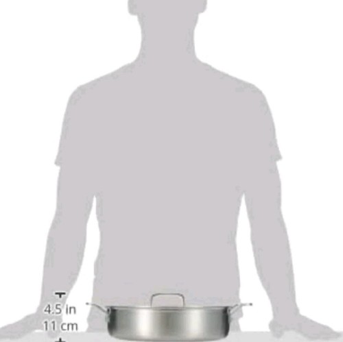 Cuisinart MultiClad Pro 13" Round 5.5 qt Stainless Steel Casserole Dishes - Picture 15 of 16