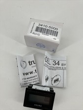 Trumeter 3410-5000 Hour Meter, Snap In Rectangular, Lcd Ships Fast