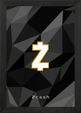 zcash Framed Wall Art Poster Canvas Print Picture