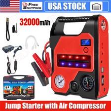1200A Car Jump Starter with Air compressor Booster Jumper Power Bank Car Battery