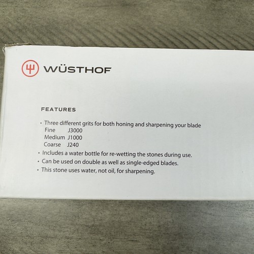 Williams Sonoma Wüsthof 240/1000/3000-Grit Tri-Stone Sharpener OB NIB - Picture 4 of 12