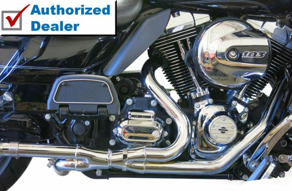 HARU　　　2/2 Bassani 2 into 2 2x2 True Dual Header Pipes Exhaust Harley