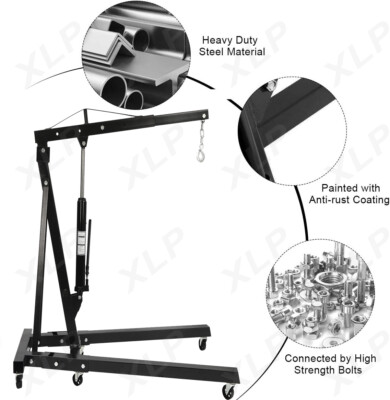 2TON Heavey Duty Engine Motor Hoist Cherry Picker Shop Crane Lift 4409LBS 2Color
