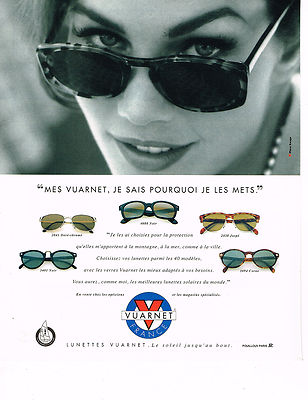 REKLAME WERBUNG 064 1994 VUARNET Optik Sonnenbrille