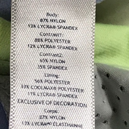 Ivivva Girls Size 12 Green Purple Gray Cross Back Workout Tank Top Built in Bra - Picture 11 of 12