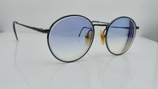 Vintage Zimco Broker 2 Black Round Sunglasses FRAMES ONLY
