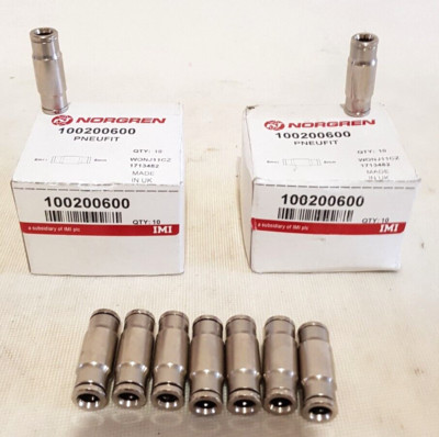 Norgren 100200600 Pneumatikverschraubung; 1 Satz 10 Stück /C7 /581