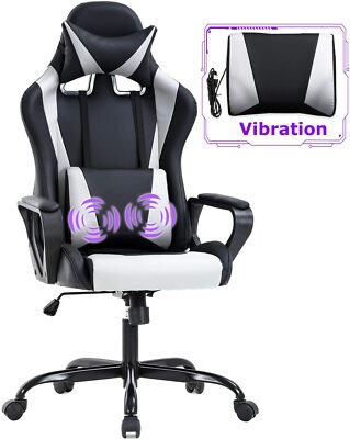 Best Gaming Chair Office Chair Racing Chair with Lumbar Support Arms  Headrest