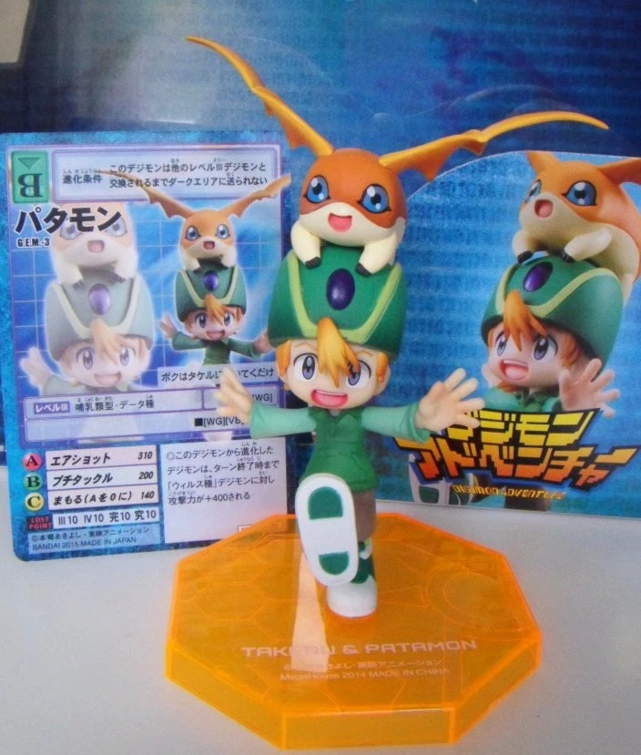 MEGAHOUSE G.E.M. GEM Digimon Adventure Takaishi Takeru & Patamon with Card  - Image 2 of 4
