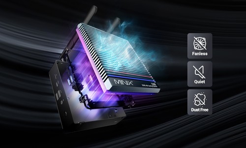 MINIX Z300 Fanless Mini PC, Intel N300 16GB 512GB SSD Win 11 WiFI6 Desktop 4K HD - 第 6/19 張圖片