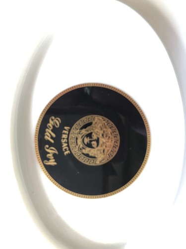 Rosenthal~PIATTO/PIATTO DA PORTATA VERSACE ""EDERA D'ORO"" OVALE 13,5"" X 10~Nuovo - Foto 4 di 5