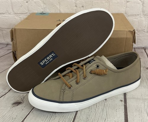 Sperry Top-Sider 80328 Seacoast Nubuck Taupe Women's Boat Shoes US 9.5 M UK 7 M - Picture 3 of 14