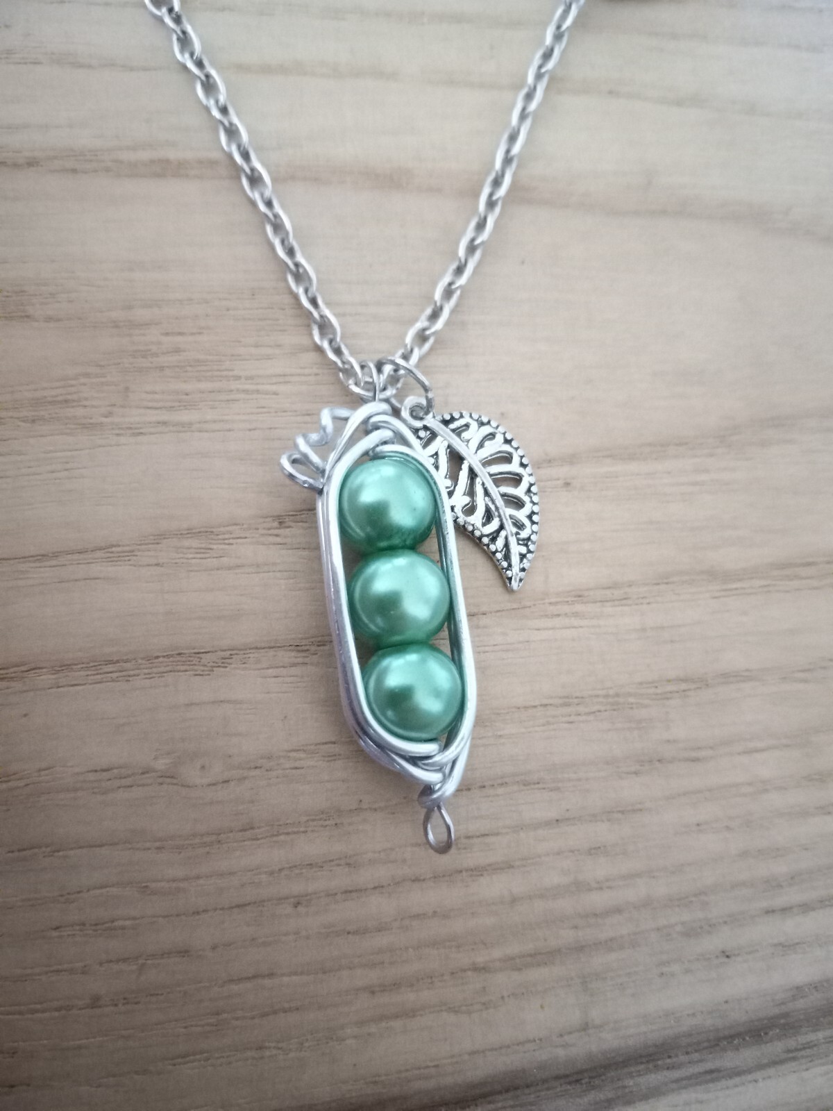 Family Birthstone PeaPod Necklace, Personalised Jewelry Birthday Gift Mother