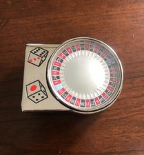 Spinning Roulette Table Casino Dice Gambler Metal Unisex Men  s Belt Buckle