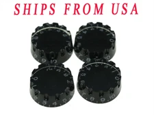 LP Guitar Knurled Knob USA Spec Fine Spline Speed Control Knob fit CTS Pot Black